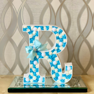 Baby Blue/White LED Letter