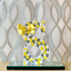 Yellow/Grey/White LED Letter