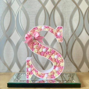 Ivory/Pink/Peach LED Letter