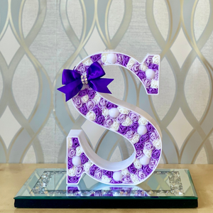 Shades of Purple/White LED Letter