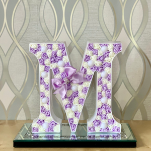 Lilac/White LED Letter