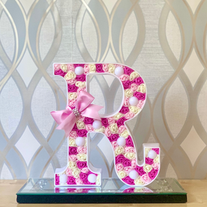 Shades of Pink/Ivory LED Letter