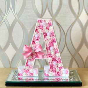 Shades of Pink/White LED Letter