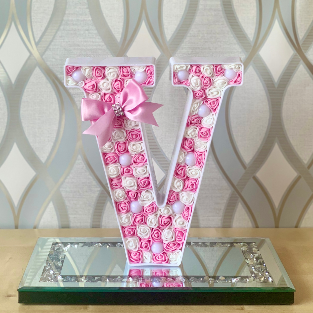 Baby Pink/White LED Letter