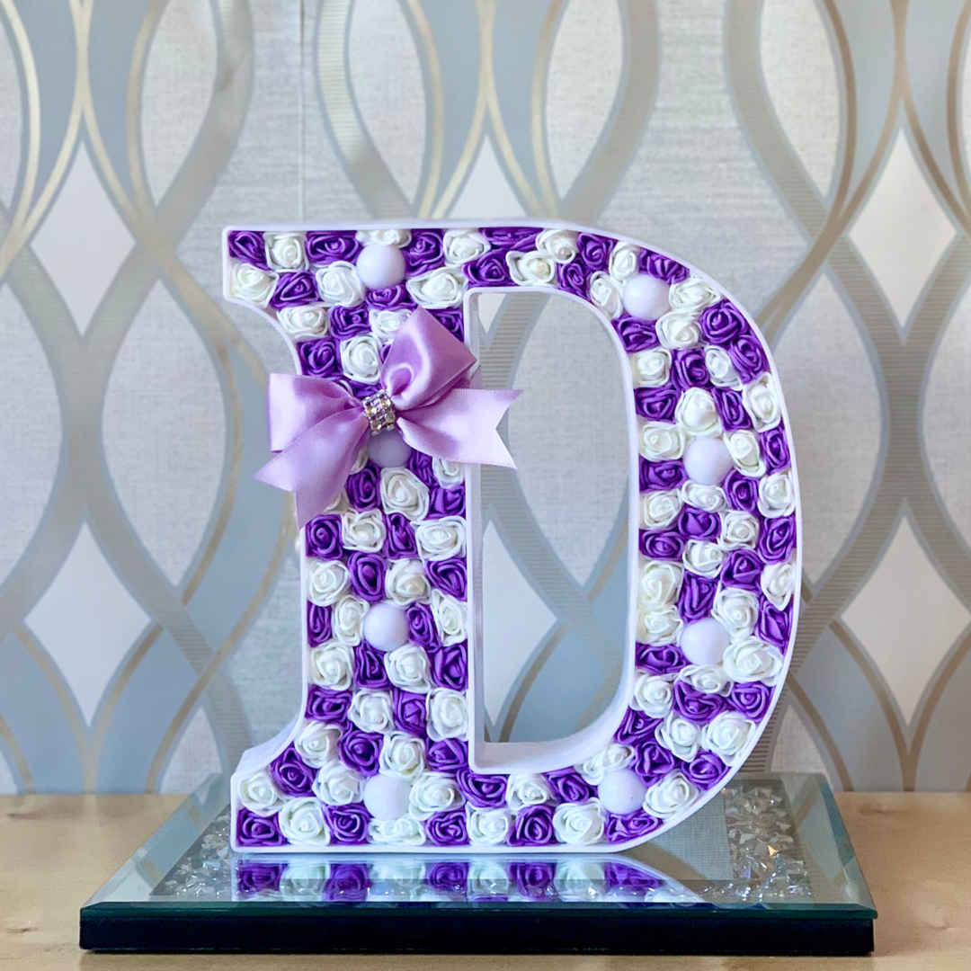 Purple/White LED Letter