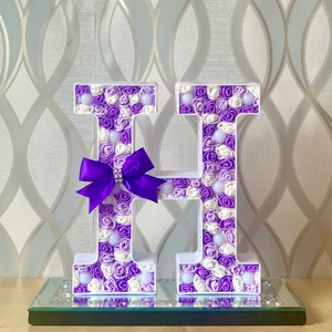 Shades of Purple/White LED Letter