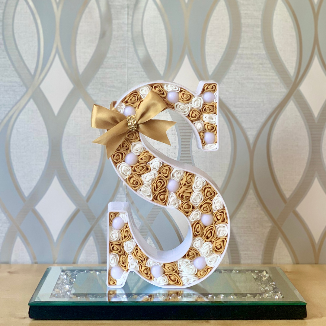 Gold/White LED Letter